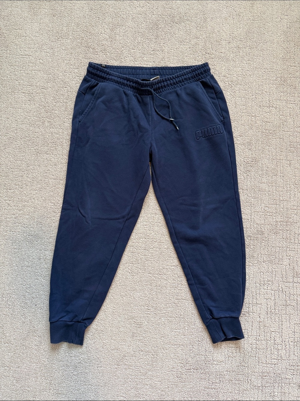 Puma Dark Navy Drawstring Joggers